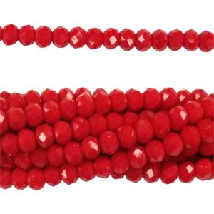 04MM FACETED RONDELLE CORAL COLOR